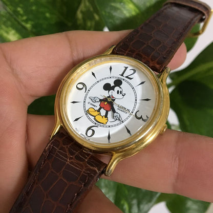 LORUS Analog Quartz Women ロラス 希少 レトロ ミッキー Watch