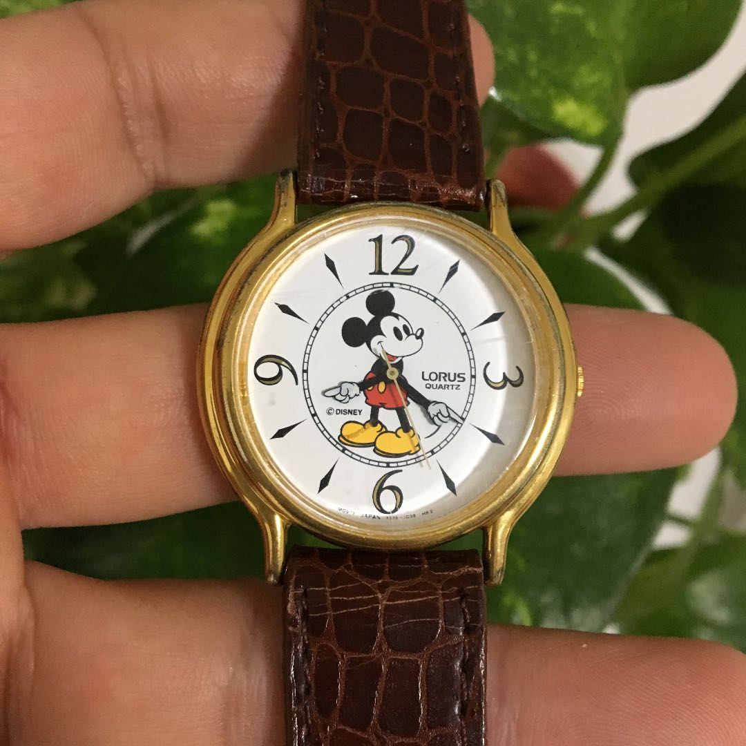 LORUS Analog Quartz Women ロラス 希少 レトロ ミッキー Watch