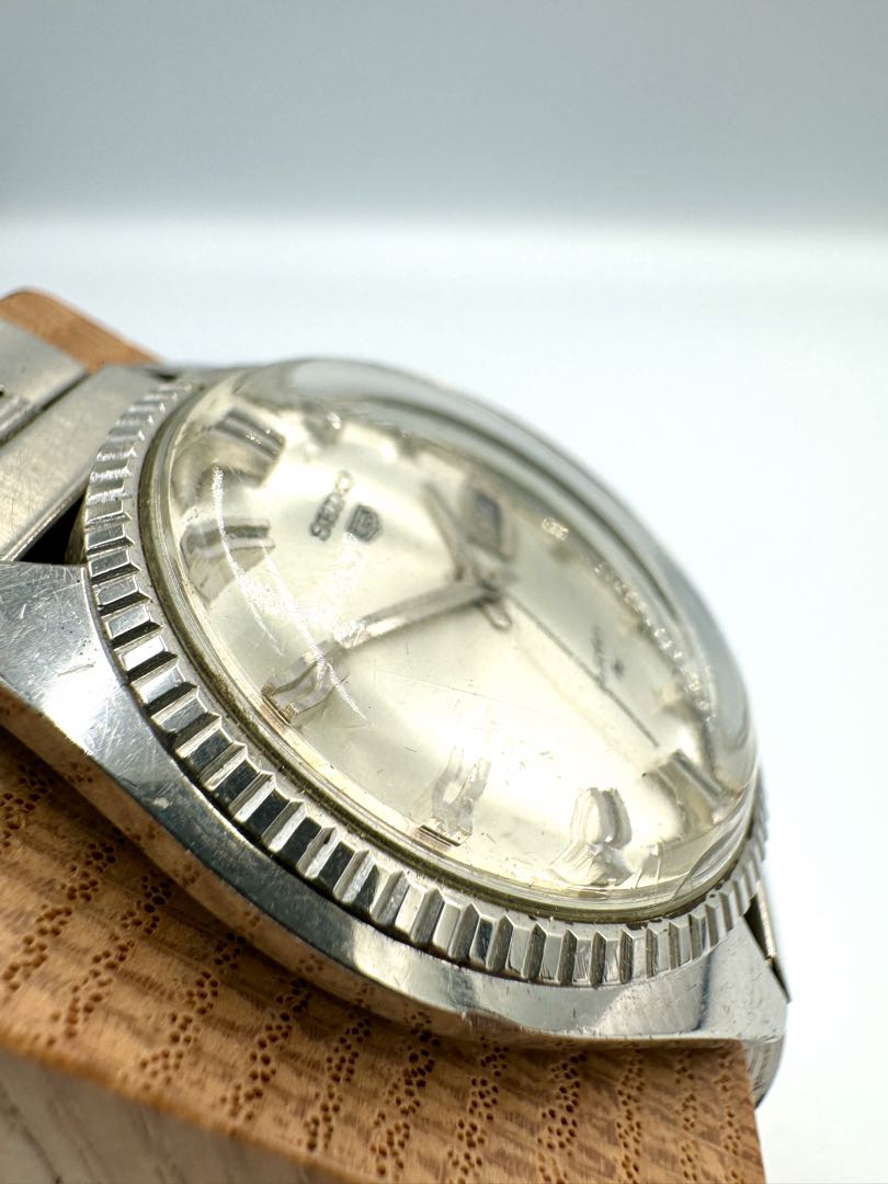Seiko 5 5126-8030 Analog Mechanical (Automatic) Unisex Adults 126-8030 23 Jewels Day Date Fluted Bezel Automatic Vintage Watch Runs