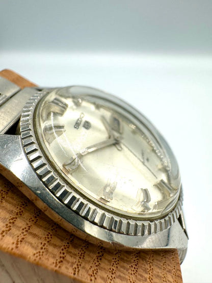 Seiko 5 5126-8030 Analog Mechanical (Automatic) Unisex Adults 126-8030 23 Jewels Day Date Fluted Bezel Automatic Vintage Watch Runs