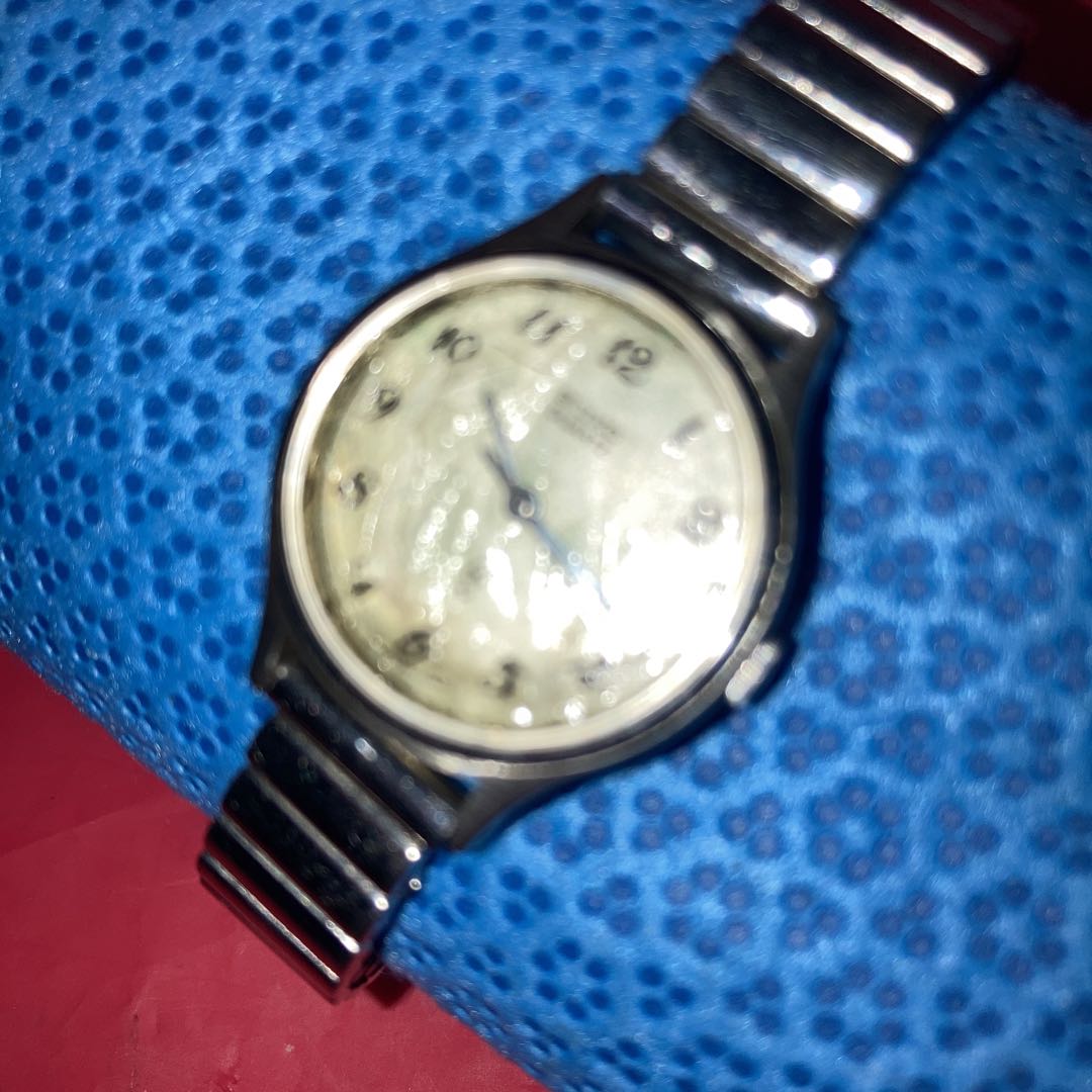 Seiko Analog Quartz Women Antique Old Women's Watch Steel Metal Band