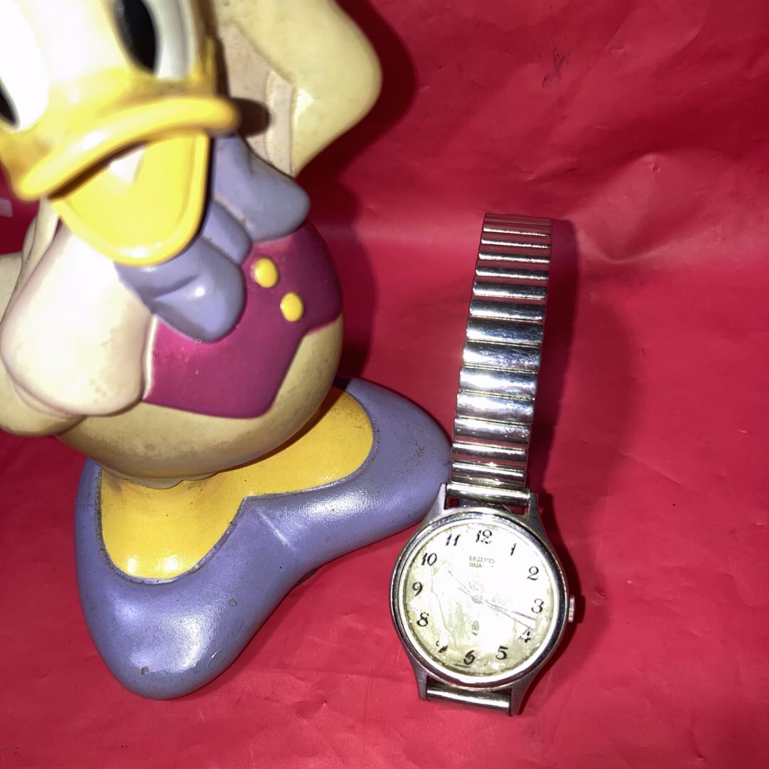 Seiko Analog Quartz Women Antique Old Women's Watch Steel Metal Band