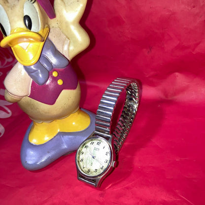 Seiko Analog Quartz Women Antique Old Women's Watch Steel Metal Band