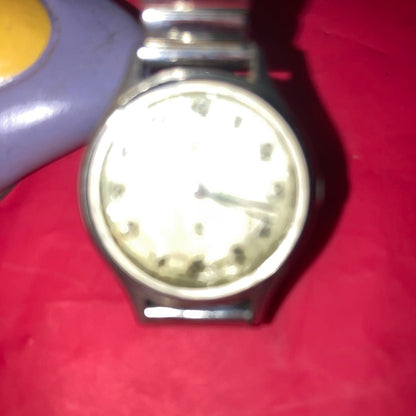 Seiko Analog Quartz Women Antique Old Women's Watch Steel Metal Band