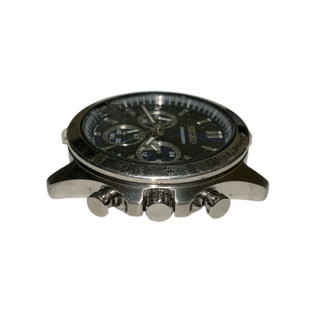 Seiko Analog Quartz Men Chronograph Watch Head Only Operation Confirmed