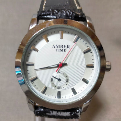 Amber Time Analog Quartz Men