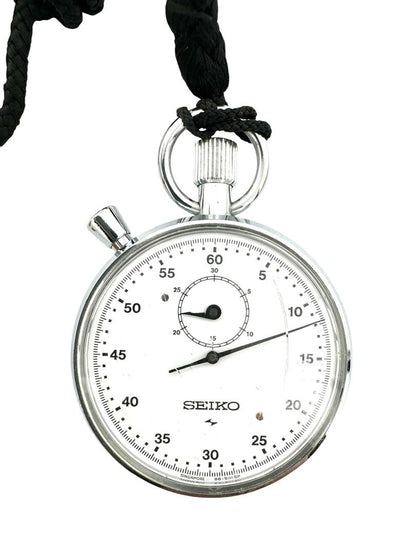 Seiko Stopwatch 88-5061 Analog Mechanical (Manual) Unisex Adults Vintage Manual 30 Mins Dial 56Mm From Japan