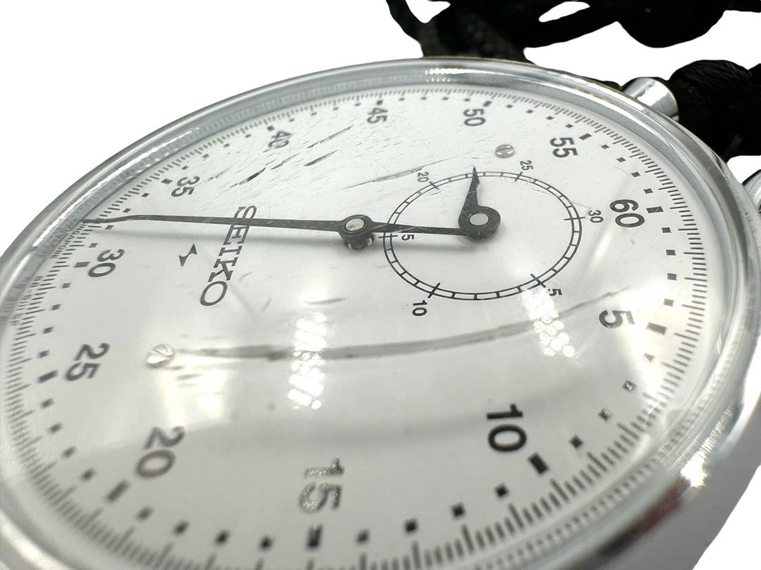Seiko Stopwatch 88-5061 Analog Mechanical (Manual) Unisex Adults Vintage Manual 30 Mins Dial 56Mm From Japan