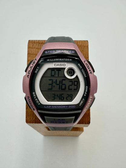Casio Illuminator 1457 W-S200H Digital Quartz Unisex Adults Wristwatch, Model W-200M, 39Mm Case, Step Tracker