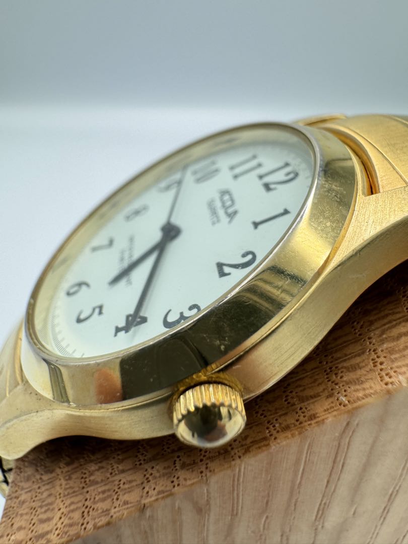 Acqua Analog Quartz Men Watch Gold Tone
