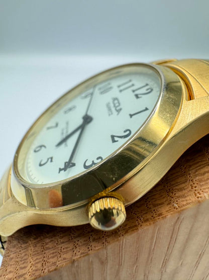 Acqua Analog Quartz Men Watch Gold Tone