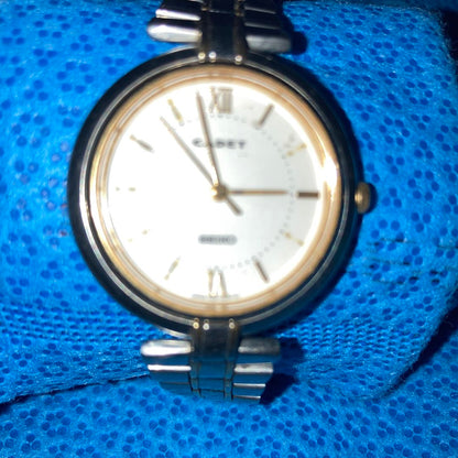 Seiko Analog Quartz Women Cadet Combination Square Women & Men