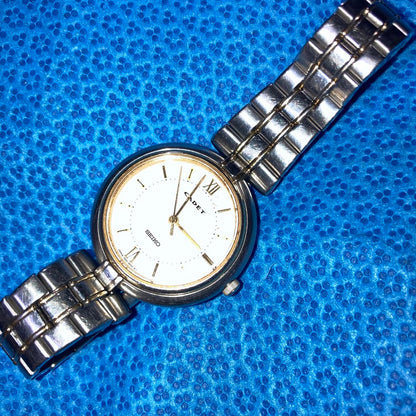 Seiko Analog Quartz Women Cadet Combination Square Women & Men