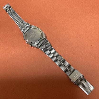Citizen Quartz Digi-Ana 4-098668 Y Digital/Analog Unisex Adults Vintage Watch, Model , Silver Case, Gray Dial