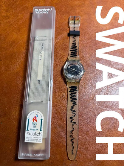 Swatch Analog Quartz Men Skizzo Gk 191 Vintage Watch 1995 Unused Rare