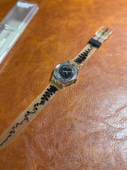 Swatch Analog Quartz Men Skizzo Gk 191 Vintage Watch 1995 Unused Rare