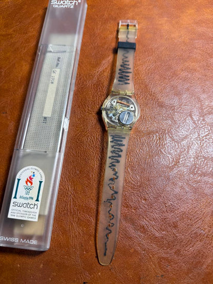 Swatch Analog Quartz Men Skizzo Gk 191 Vintage Watch 1995 Unused Rare