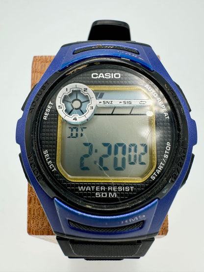 Casio Digital Series W-212 Watch 39Mm Water Resistant Blue Vintage