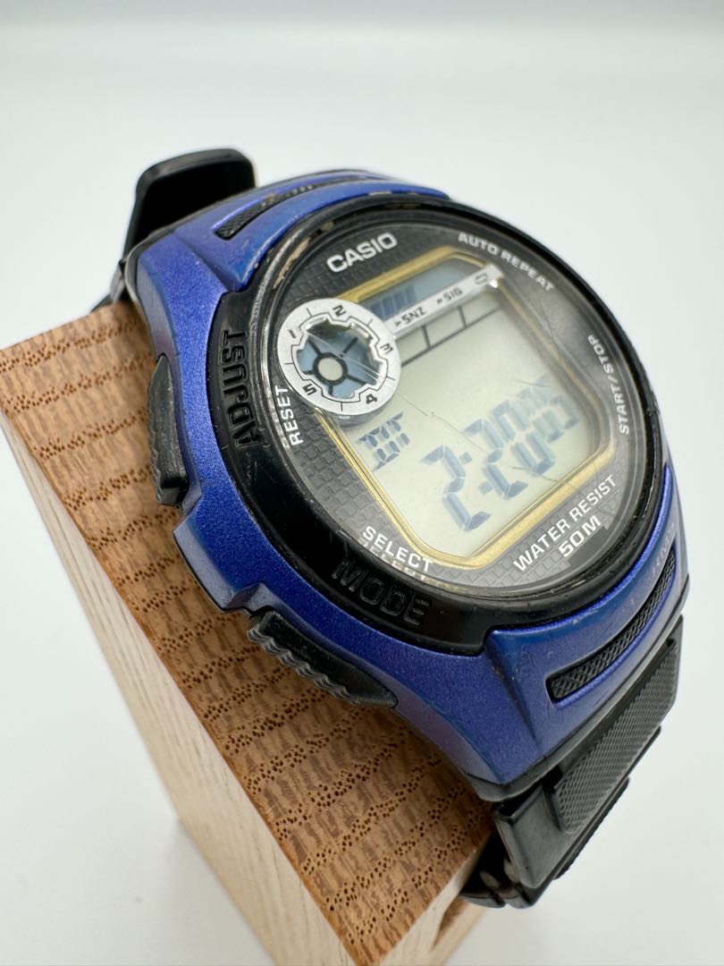 Casio Digital Series W-212 Watch 39Mm Water Resistant Blue Vintage