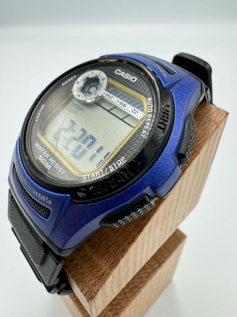 Casio Digital Series W-212 Watch 39Mm Water Resistant Blue Vintage