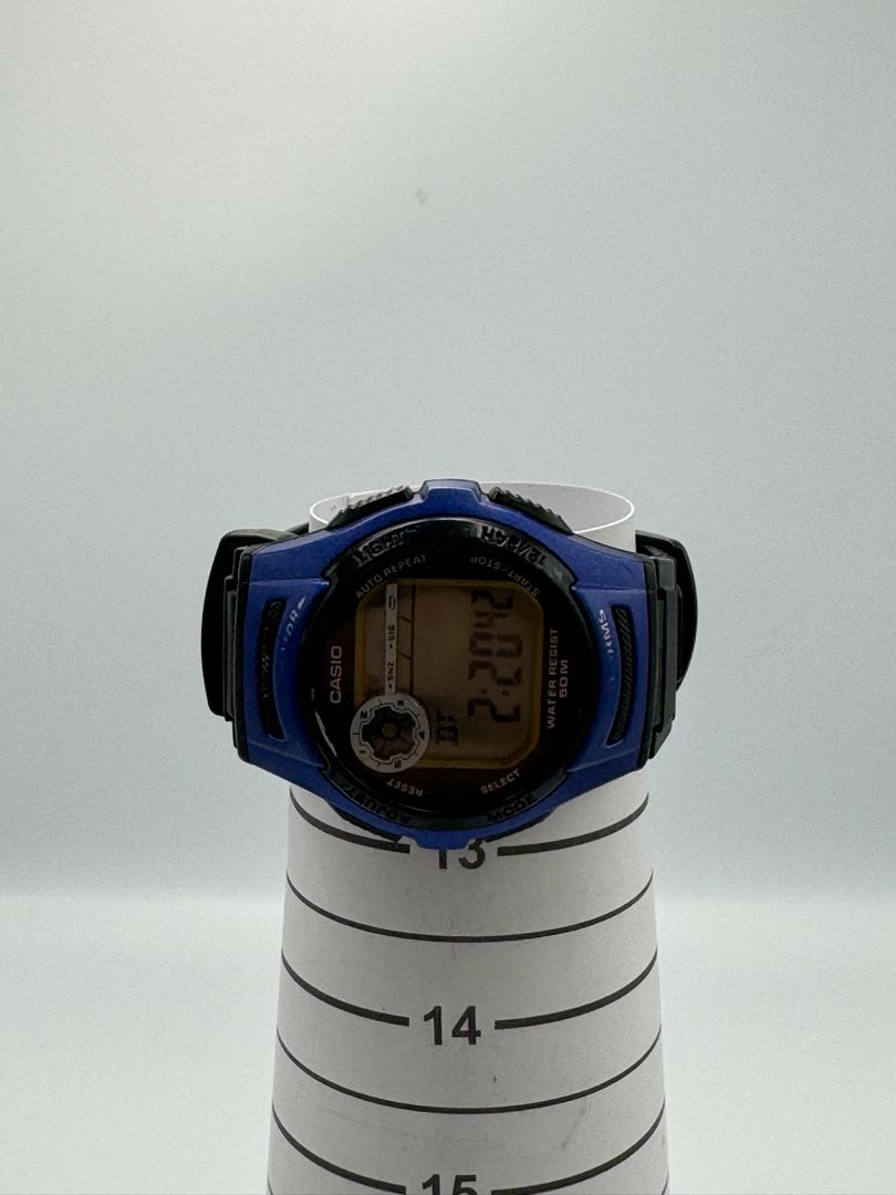 Casio Digital Series W-212 Watch 39Mm Water Resistant Blue Vintage