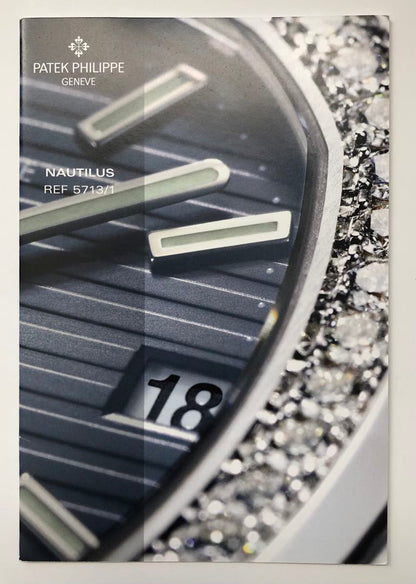 Analog Quartz Men Patek Philippe Nautilus 5713/1 Leaflet