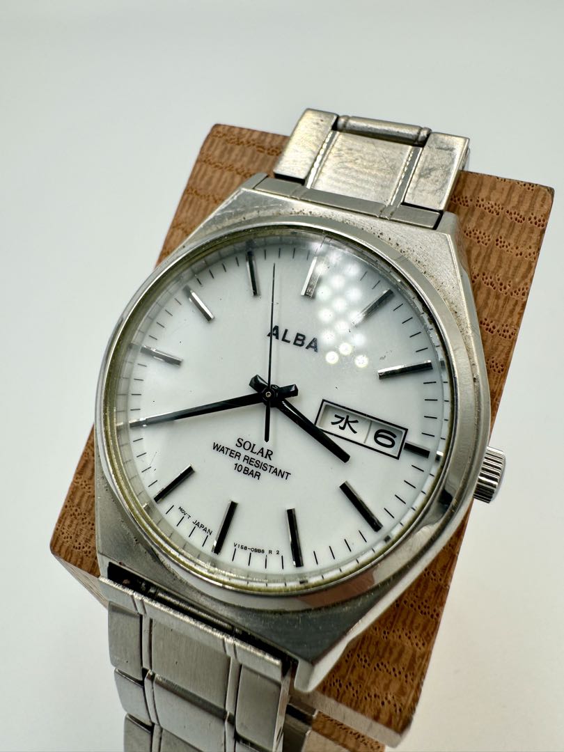 Seiko Alba V158-0AL0 Analog Quartz Men Solar