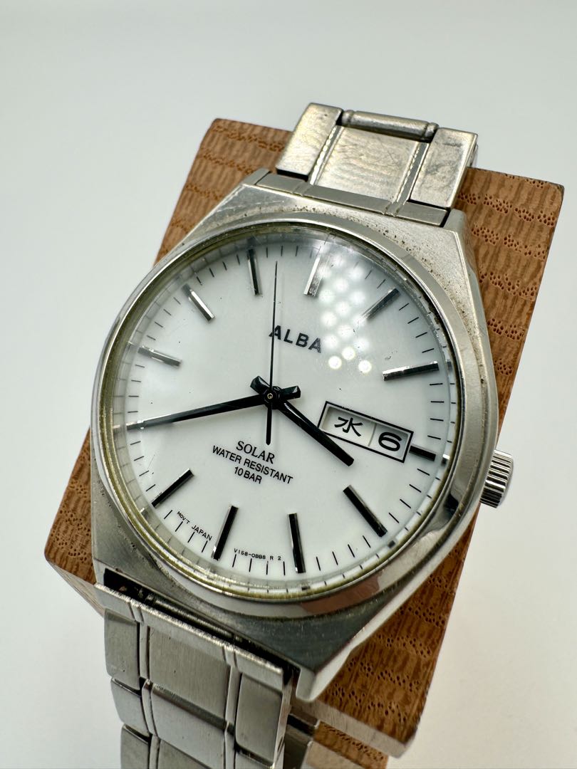 Seiko Alba V158-0AL0 Analog Quartz Men Solar