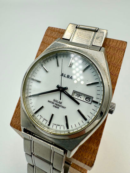 Seiko Alba V158-0AL0 Analog Quartz Men Solar