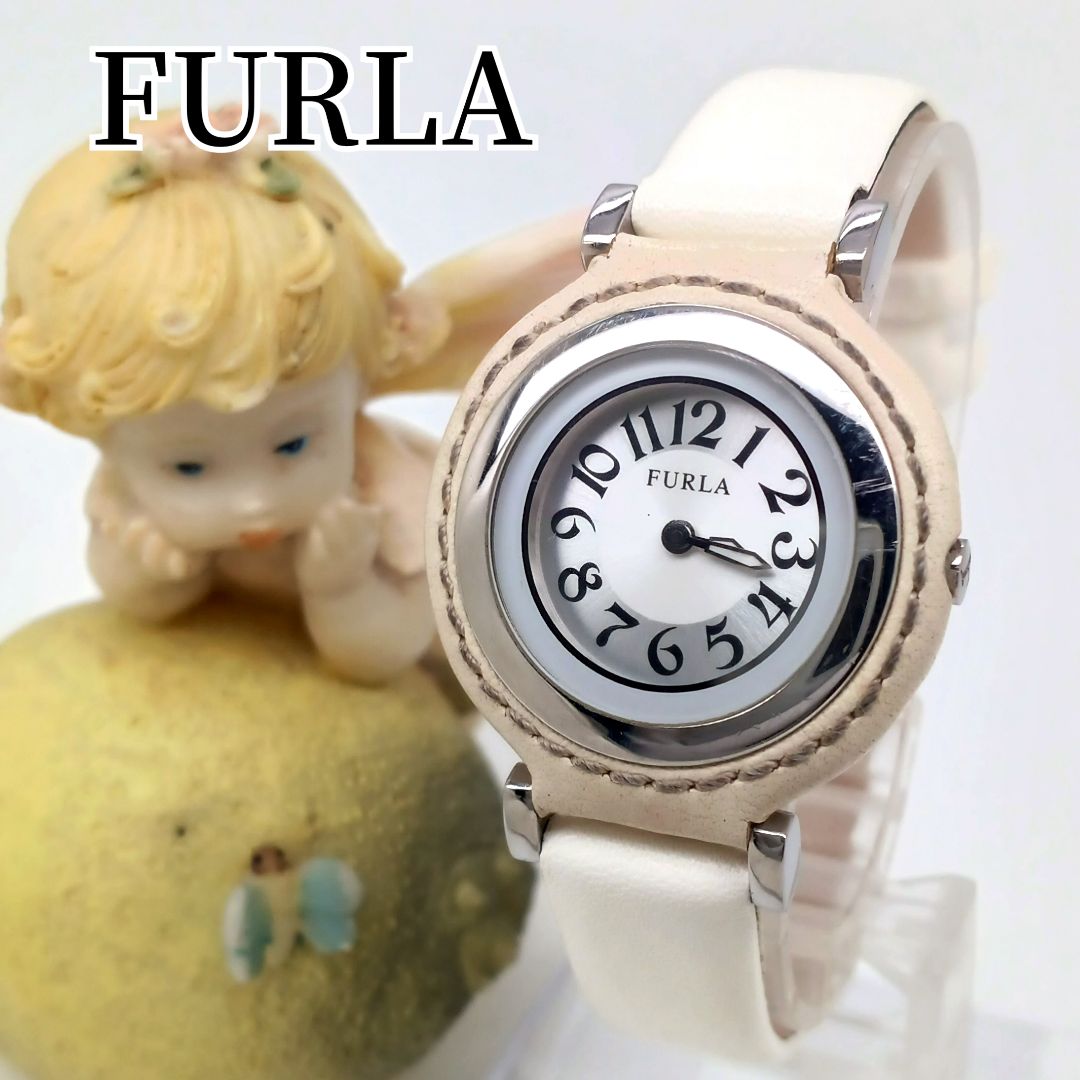 Furla B6K-4EE Analog Quartz Women 稼動品 フルラ Womenwatch
