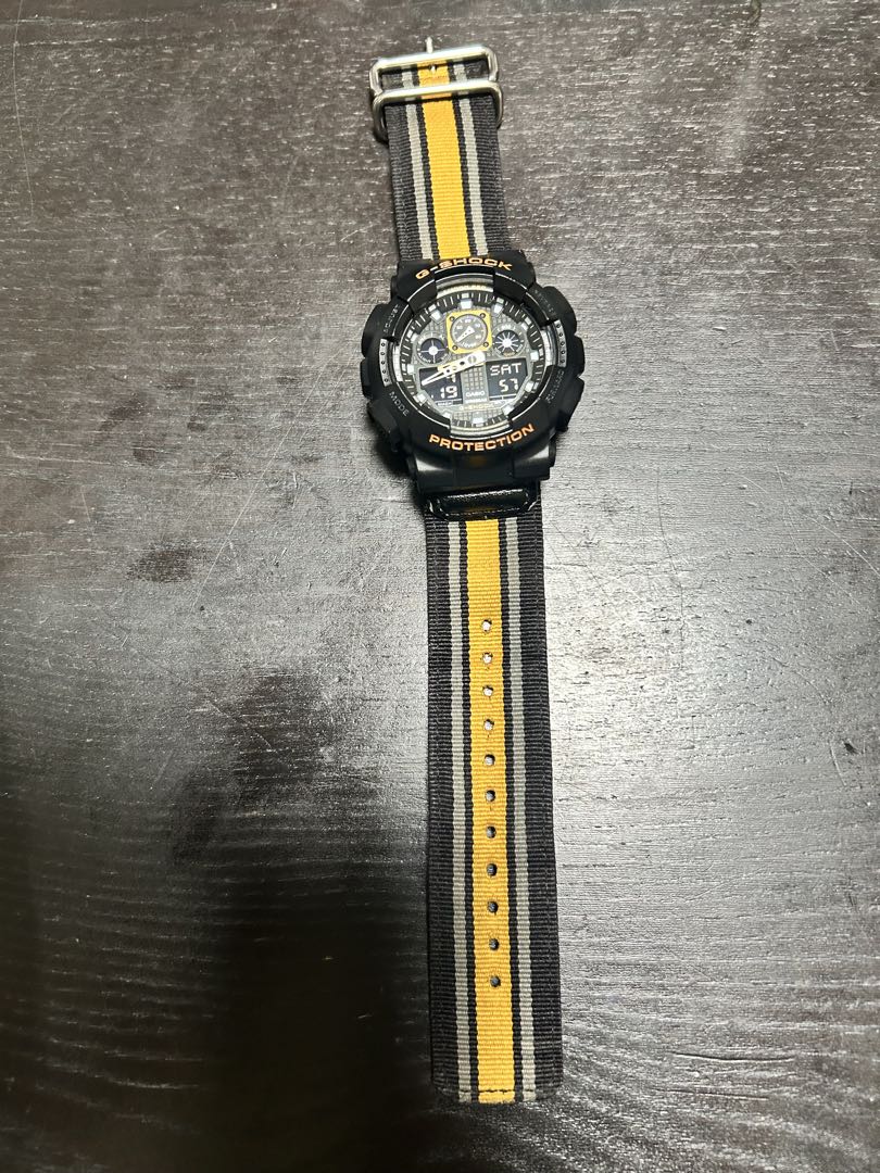 G-shock GA GA-100MC-1A4 Digital-Analog Quartz Men -100Mc-1A4