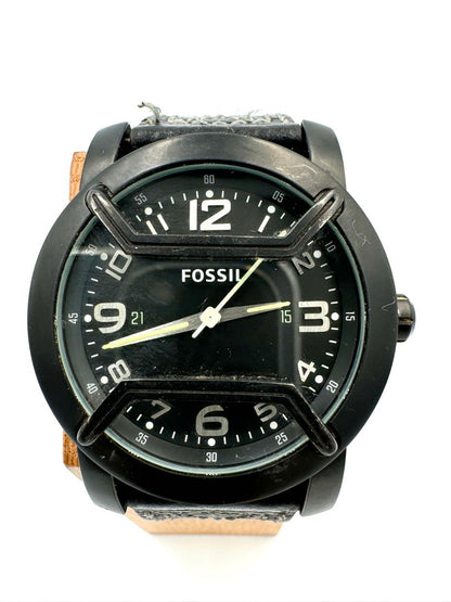 Fossil Analog Quartz Men Watch Leather Strap