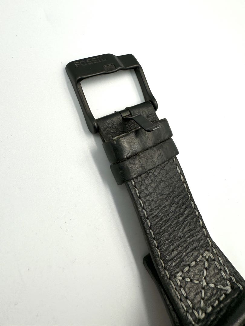 Fossil Analog Quartz Men Watch Leather Strap