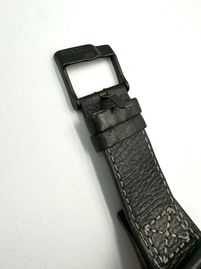Fossil Analog Quartz Men Watch Leather Strap