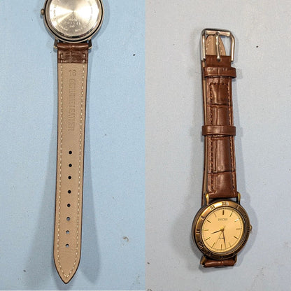 Seiko Alba Success Analog Quartz Men Battery & Band Replaced Working Itemp-16