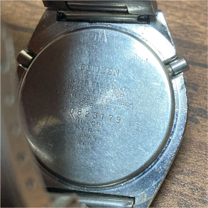 Citizen Chronograph Dual Time 41-2091 Digital Quartz (Battery) Men Vintage - For Parts/Repair