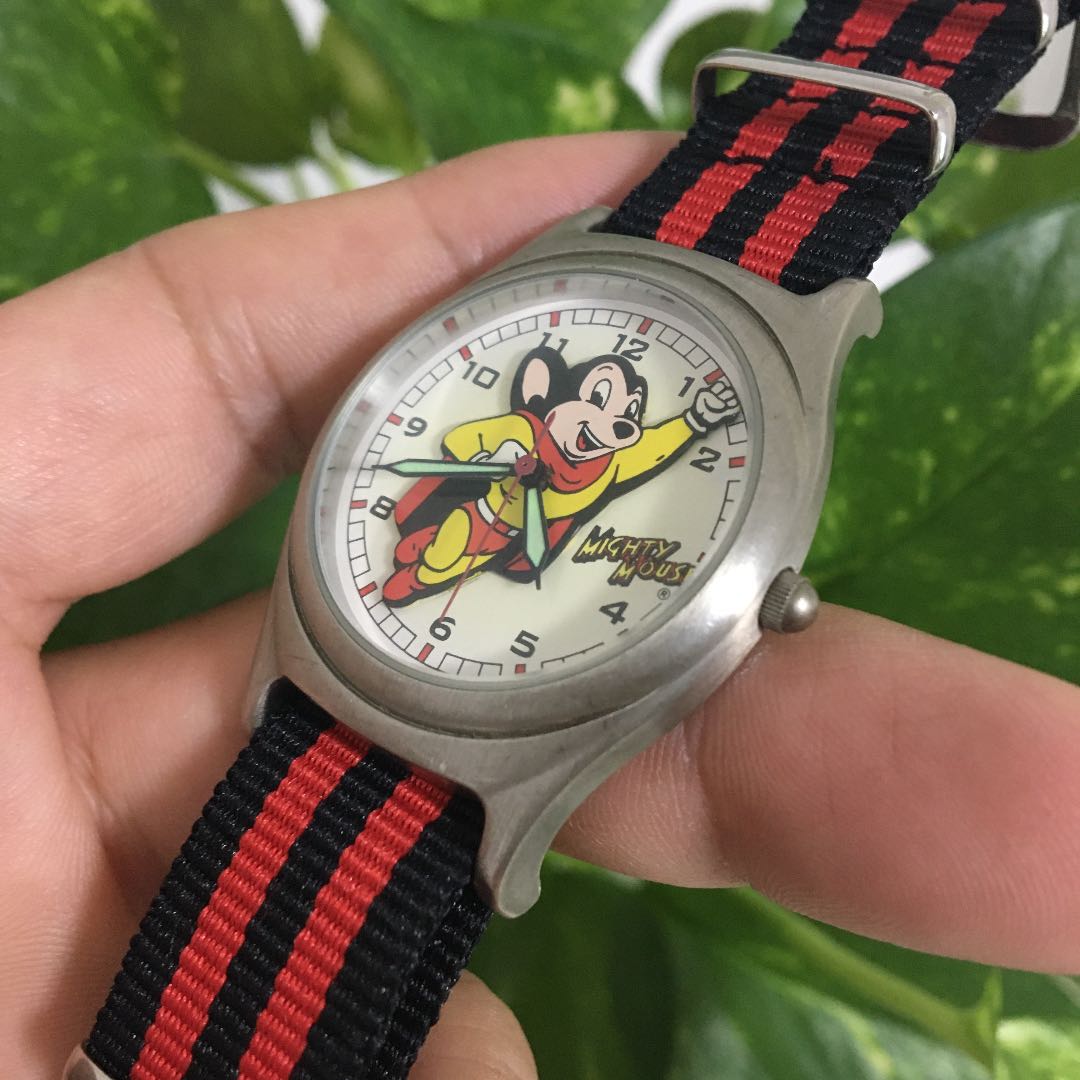 Mighty Mouse Analog Quartz Women マイティマウス 希少 レトロ マイティ マウス Watch