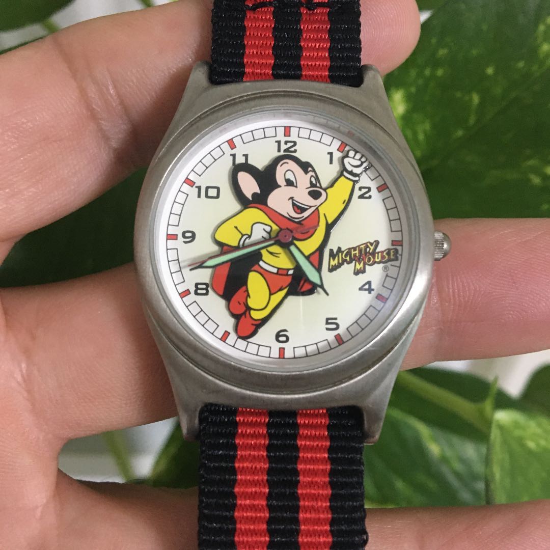 Mighty Mouse Analog Quartz Women マイティマウス 希少 レトロ マイティ マウス Watch