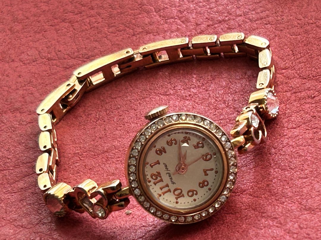 Grand Jour Analog Quartz Women グランドジュール チェンジベゼルアナログwatch 未使用品battery Replaced