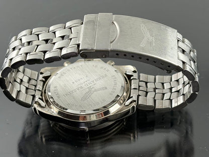 Omega F-1004 Analog Quartz Men Fernand Razzini Chronograph Watch Men'S Battery Replaced