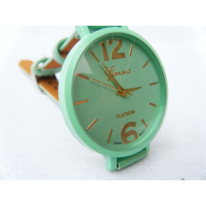 Geneva Platinum Analog Quartz Women