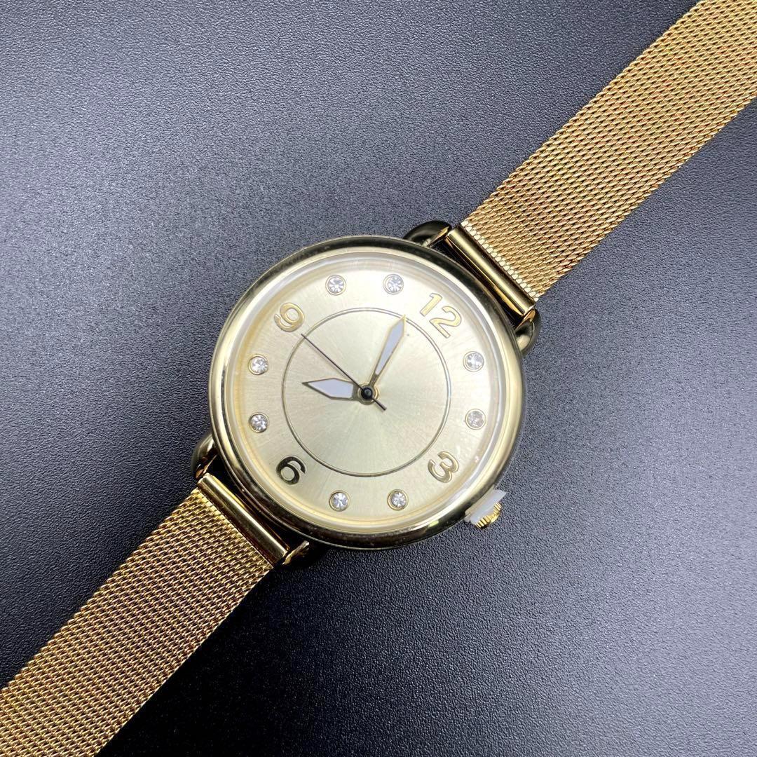 Arie Analog Quartz Women 未使用品 アリエ Gd アナログ Watch ゴールド フォーマル スーツ セレモニー