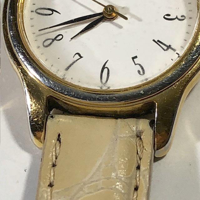 Seiko 7N01-0DF0 Analog Quartz Women Beautiful Item Leather Band Beige White Dial Working Item