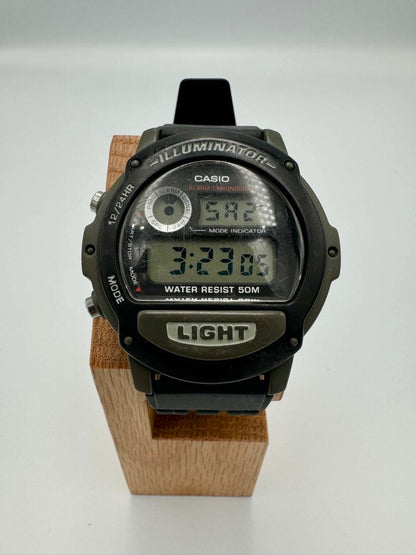 Casio Illuminator Digital Quartz Men Wristwatch 43Mm Water Resistant 50M Black