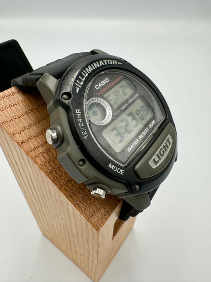 Casio Illuminator Digital Quartz Men Wristwatch 43Mm Water Resistant 50M Black