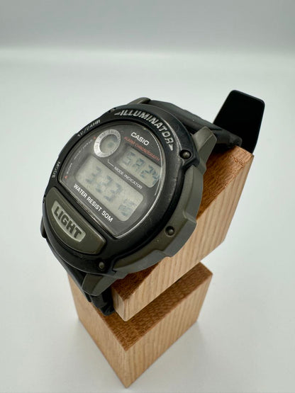 Casio Illuminator Digital Quartz Men Wristwatch 43Mm Water Resistant 50M Black
