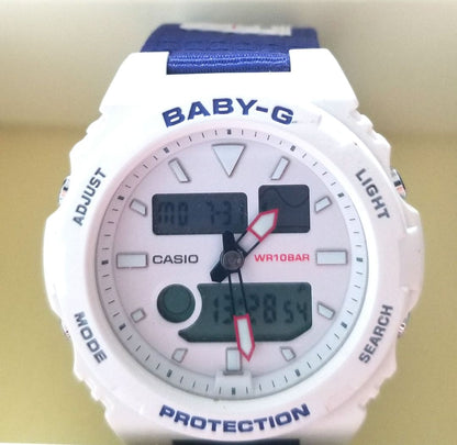 G-shock Baby-G BAX-125-2AJR Digital-Analog Quartz Men ジーショック Casio Watch Women ベビーg ホワイト ブルー