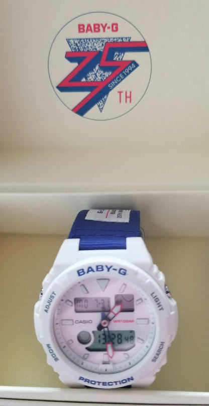G-shock Baby-G BAX-125-2AJR Digital-Analog Quartz Men ジーショック Casio Watch Women ベビーg ホワイト ブルー