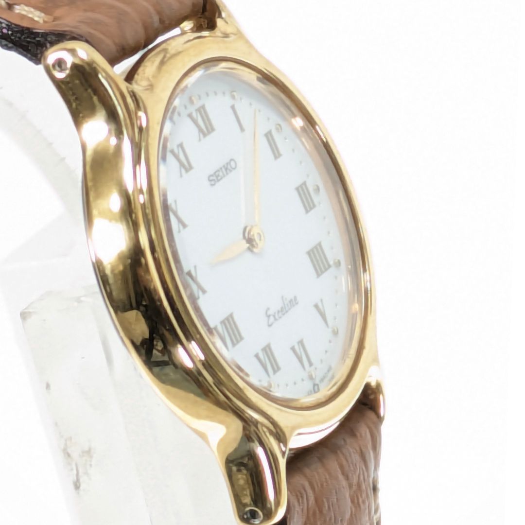 Seiko Exceline Analog Quartz Women Womenbattery & Band Replaced Working Item