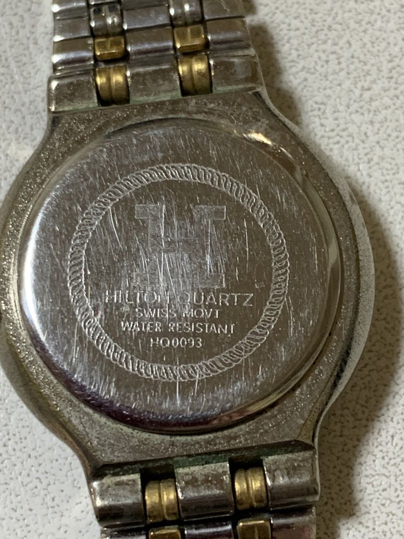 Hilton Analog Quartz Women ヒルトン Watch シルバー ゴールド